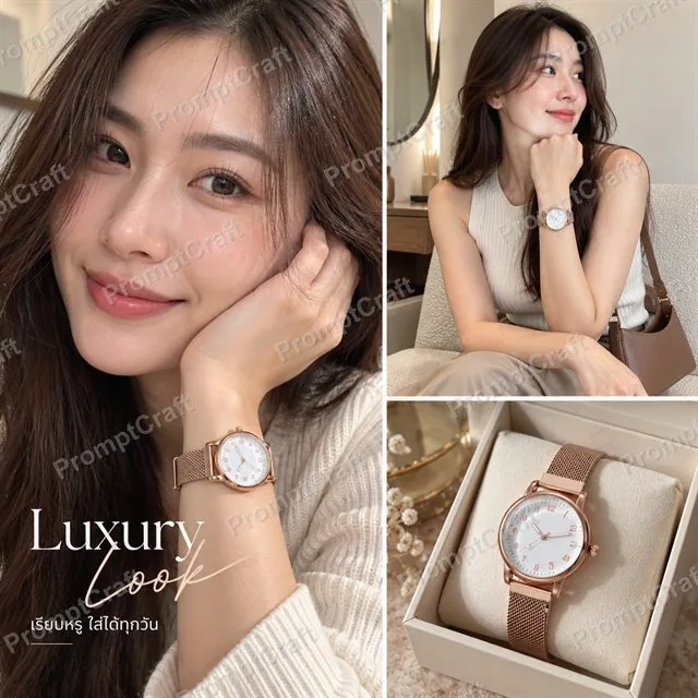 ตัวอย่างภาพโฆษณานาฬิกาข้อมือ