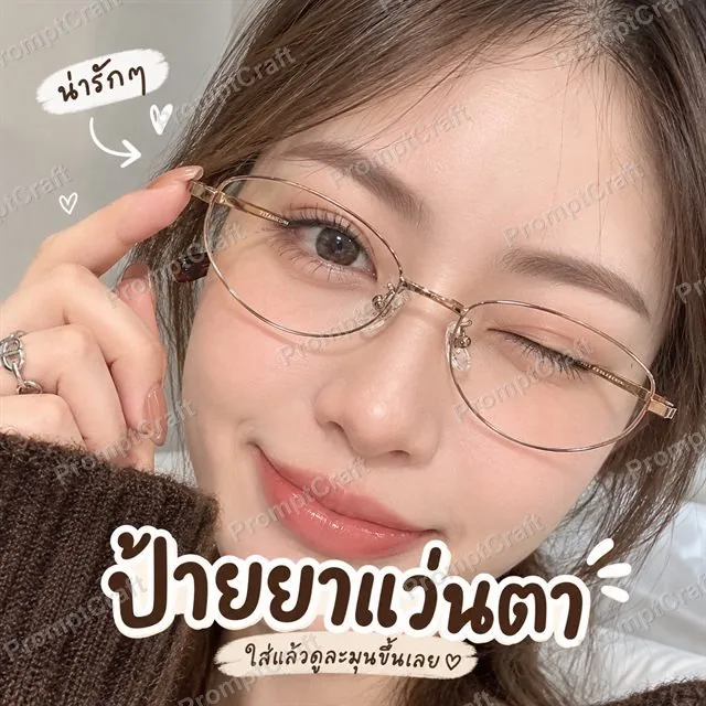 ตัวอย่างภาพรีวิวแว่นตา